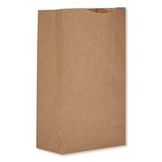 General Paper Bags, 52 lbs Cap., #2, 8.13"w x 4.25"d x 9.75"h, Kraft, PK500 30902